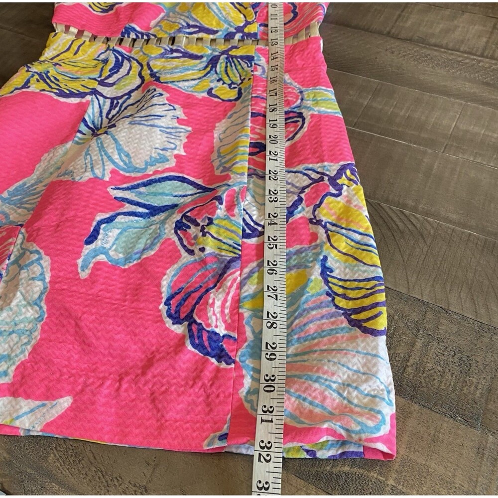Lilly Pulitzer Iggy Shift Dress Womens Size 0 Kir Royal Swept By The Tides EUC! - Picture 12 of 13